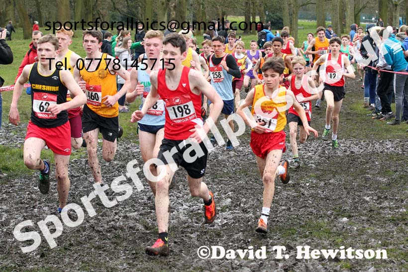 Junior boys, 2020 New Balance English Schools Champs., Sefton Park, Liverpool. Photo: David T. Hewitson/Sports for All Pics